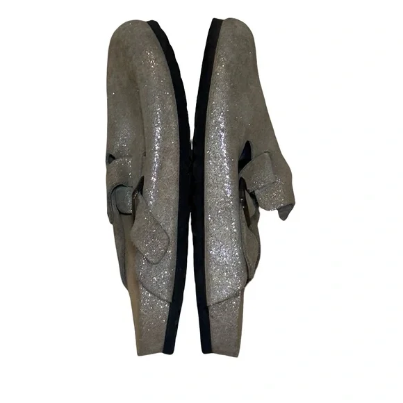 Birkenstock Silver Glitter Mules - Picture 5 of 7